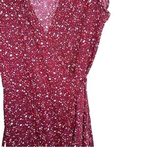 Aerie floral wrap dress